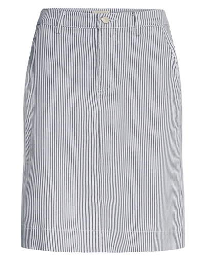 Fransa - FREna Nederdel 3 - Birch With Navy Blazer Stripe